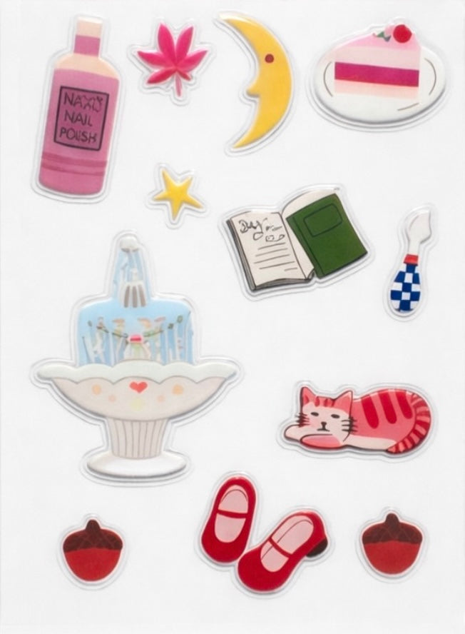 Whimsical stickers sheet