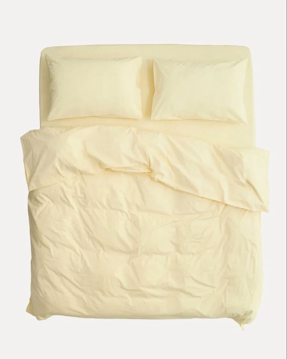 Butter yellow bedsheets set