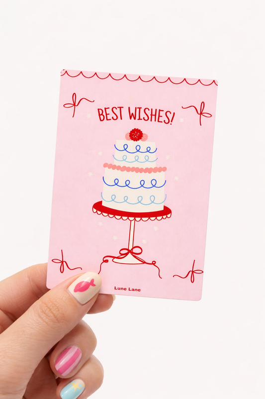 “ best wishes” birthday card
