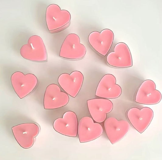 heart shaped candle